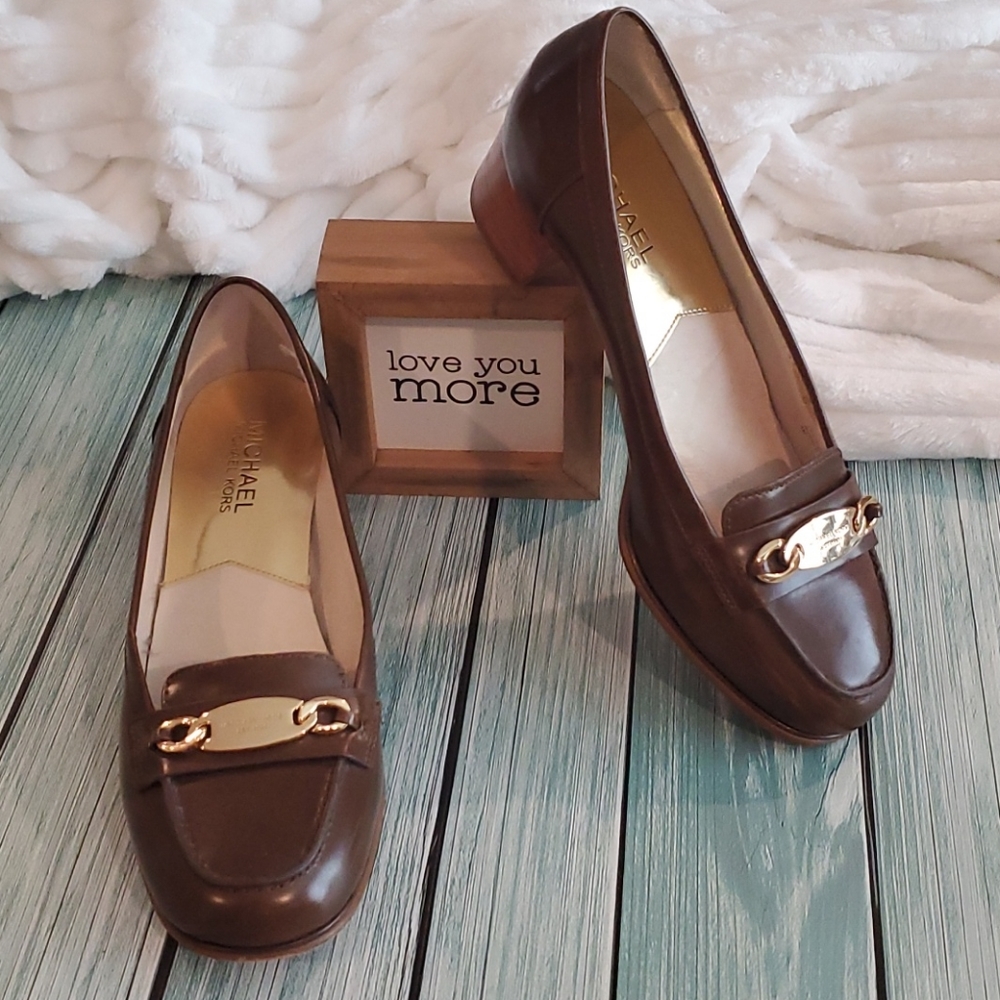 Michael Kors small block heel shoes